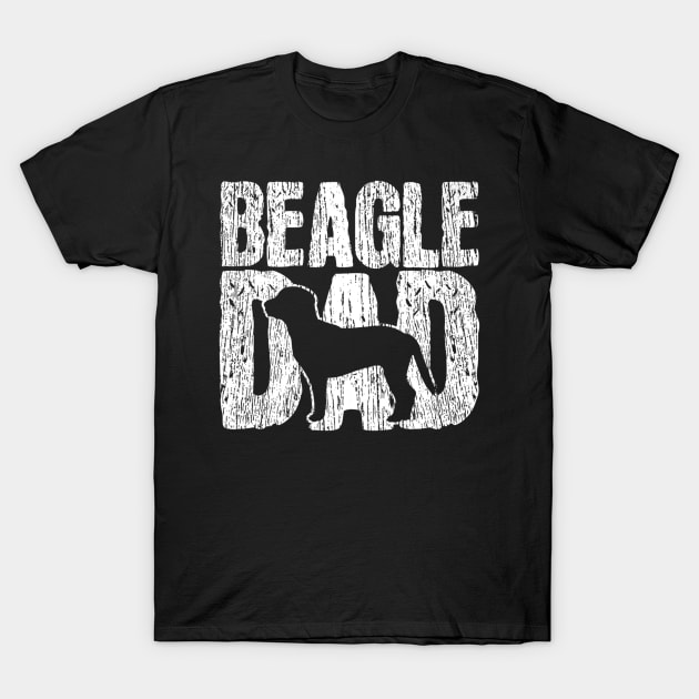 Beagle Dad Fathers Day T-Shirt by Autumn Watercolor